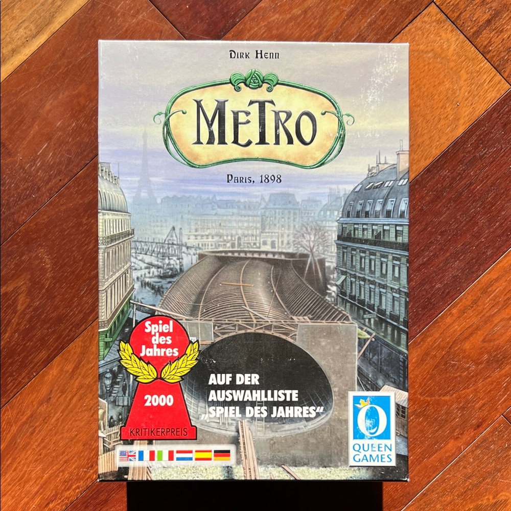 Metro Strategy Game with Colorful Pieces